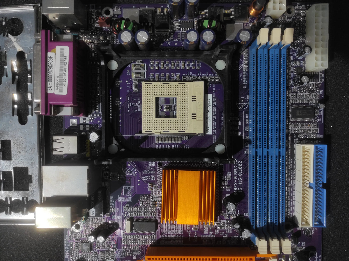 ECS 648FX-A Socket 478 ATX DDR Motherboard AGP PCI 15-H15-011002 SiS 648FX Chipset