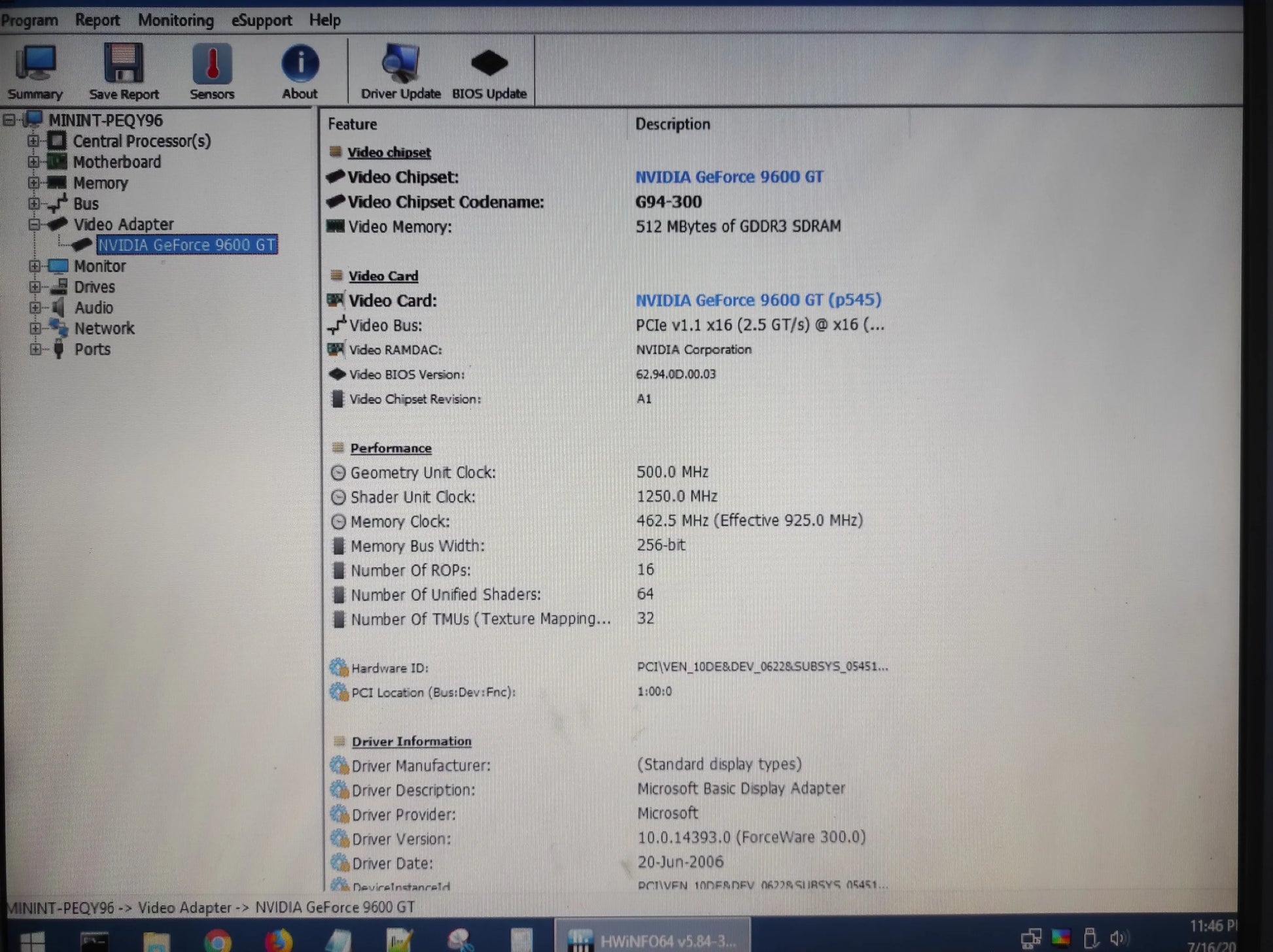ECS NVIDIA GeForce 9600 GT 512MB GDDR3 PCI-e Dual DVI Graphics Video Card N9600GT-512MX