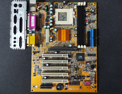 ECS P6VXAT Tualatin Socket 370 ATX Motherboard AGP PCI Apollo Pro 133T Chipset