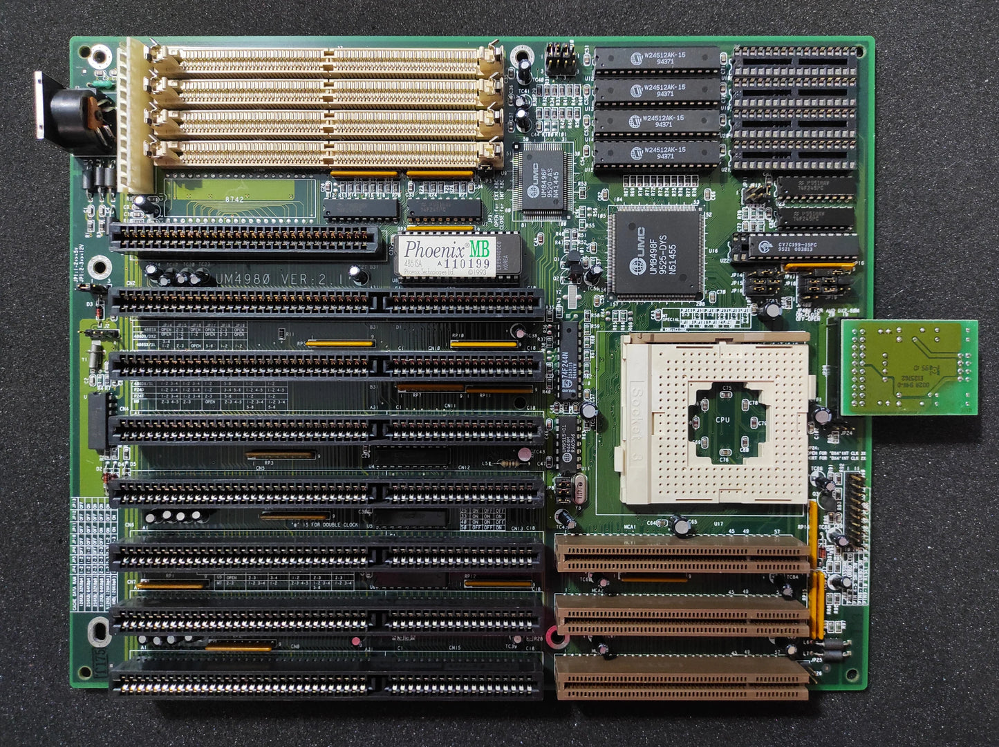 ECS UM4980 Socket 3 486 AT ISA VLB Vintage Retro Motherboard UMC UM8498/8496