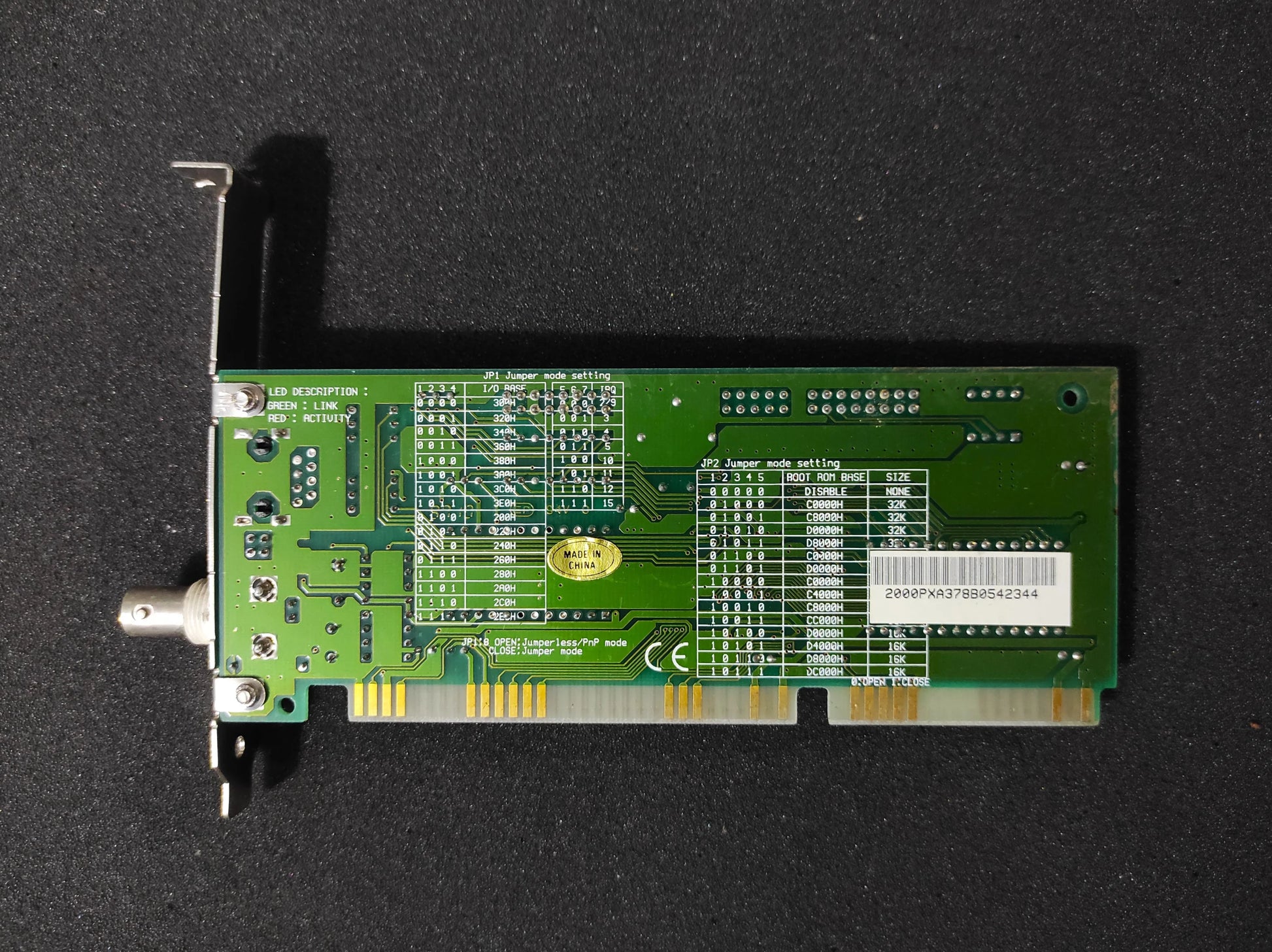 Edimax EN-2000PXA Plug & Play 10Mbps RJ45 Retro ISA Ethernet Network Card