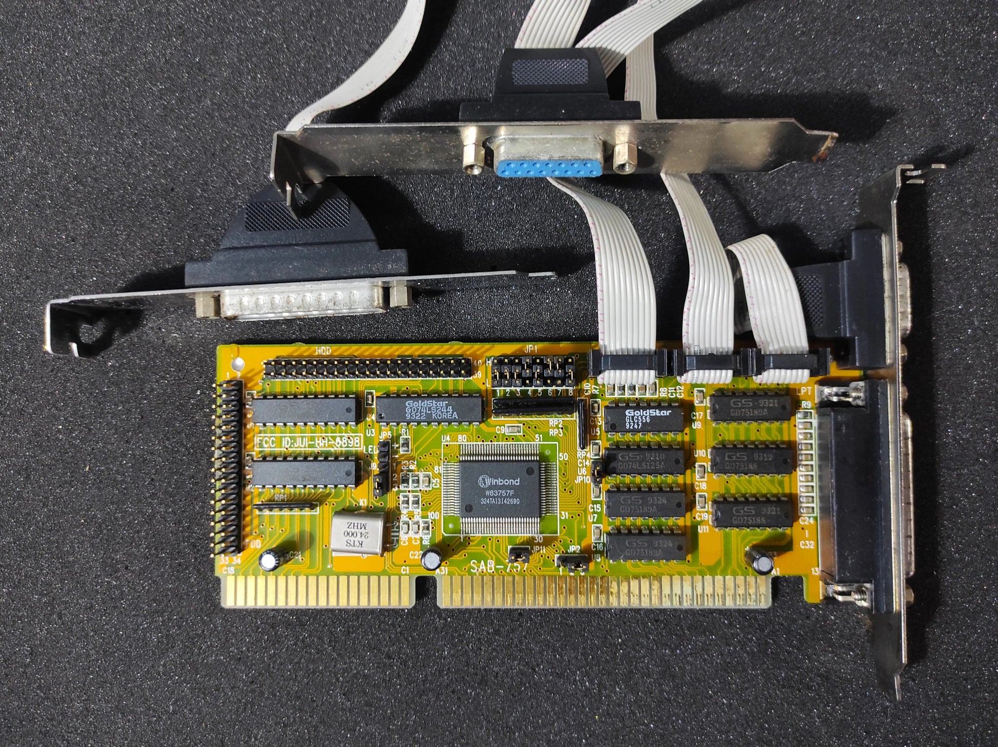 FGI SAB-757 Floppy IDE Serial Parallel Game 16-bit ISA Multi I/O Controller Card