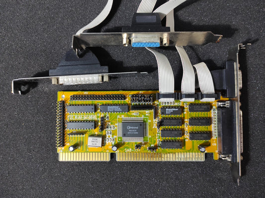 FGI SAB-757 Floppy IDE Serial Parallel Game 16-bit ISA Multi I/O Controller Card