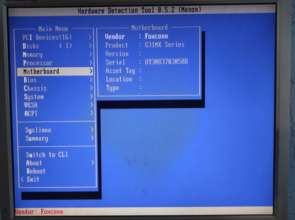 Foxconn G31MX-K 46GMX Socket 775 mATX Motherboard DDR2 PCIe x16 Intel G31 Chipset