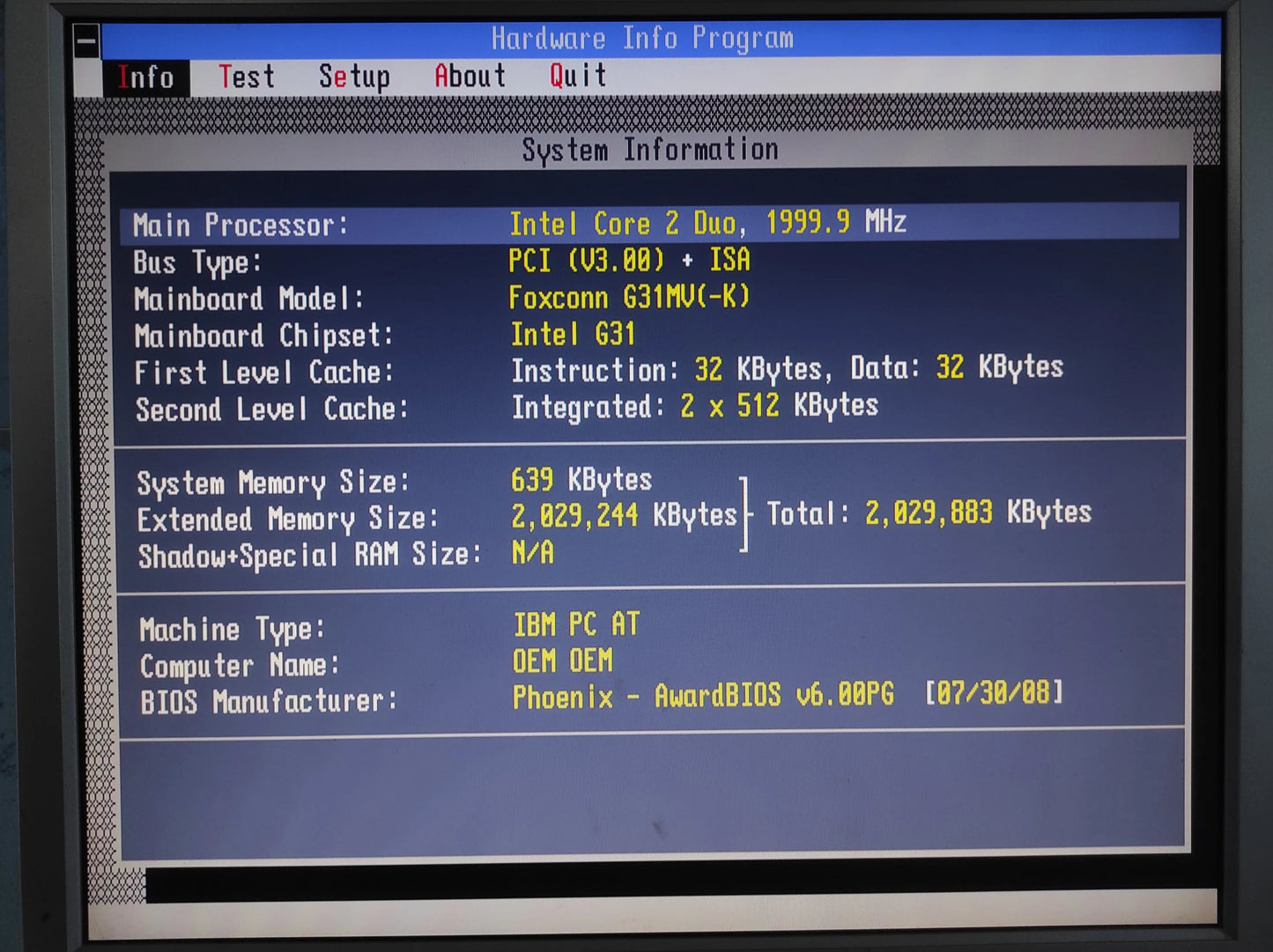 Foxconn G31MX-K 46GMX Socket 775 mATX Motherboard DDR2 PCIe x16 Intel G31 Chipset