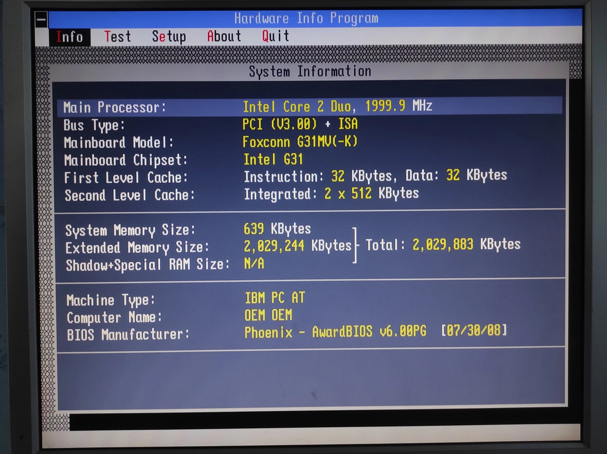 Foxconn G31MX-K 46GMX Socket 775 mATX Motherboard DDR2 PCIe x16 Intel G31 Chipset