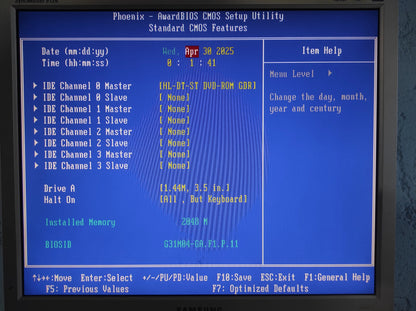 Foxconn G31MX-K 46GMX Socket 775 mATX Motherboard DDR2 PCIe x16 Intel G31 Chipset