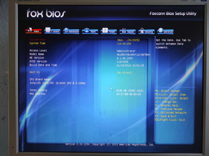 Foxconn H61MXV Socket 1155 mATX Motherboard DDR3 PCIe 2.0 Intel H61 Chipset