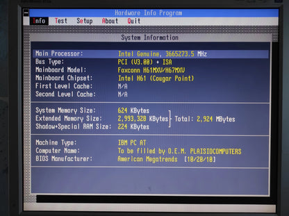 Foxconn H61MXV Socket 1155 mATX Motherboard DDR3 PCIe 2.0 x16 Intel H61 Chipset