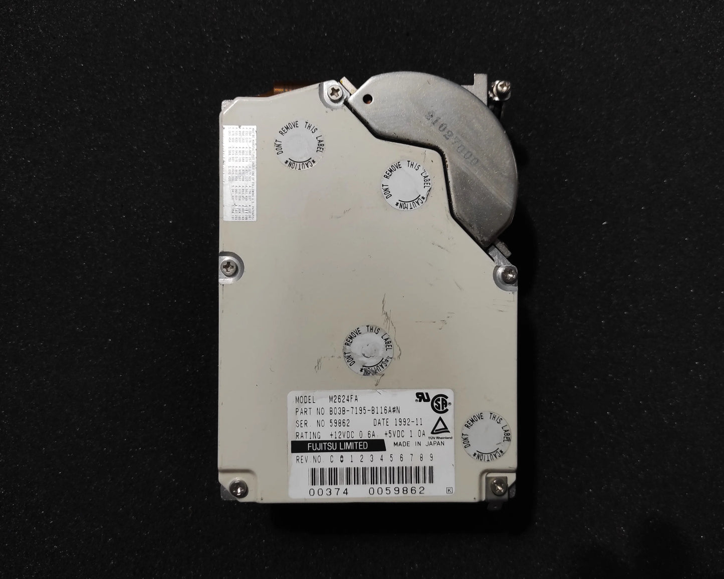 Fujitsu M2624FA 520MB SCSI 3.5’’ Vintage Retro Hard Drive HDD BAD SECTORS