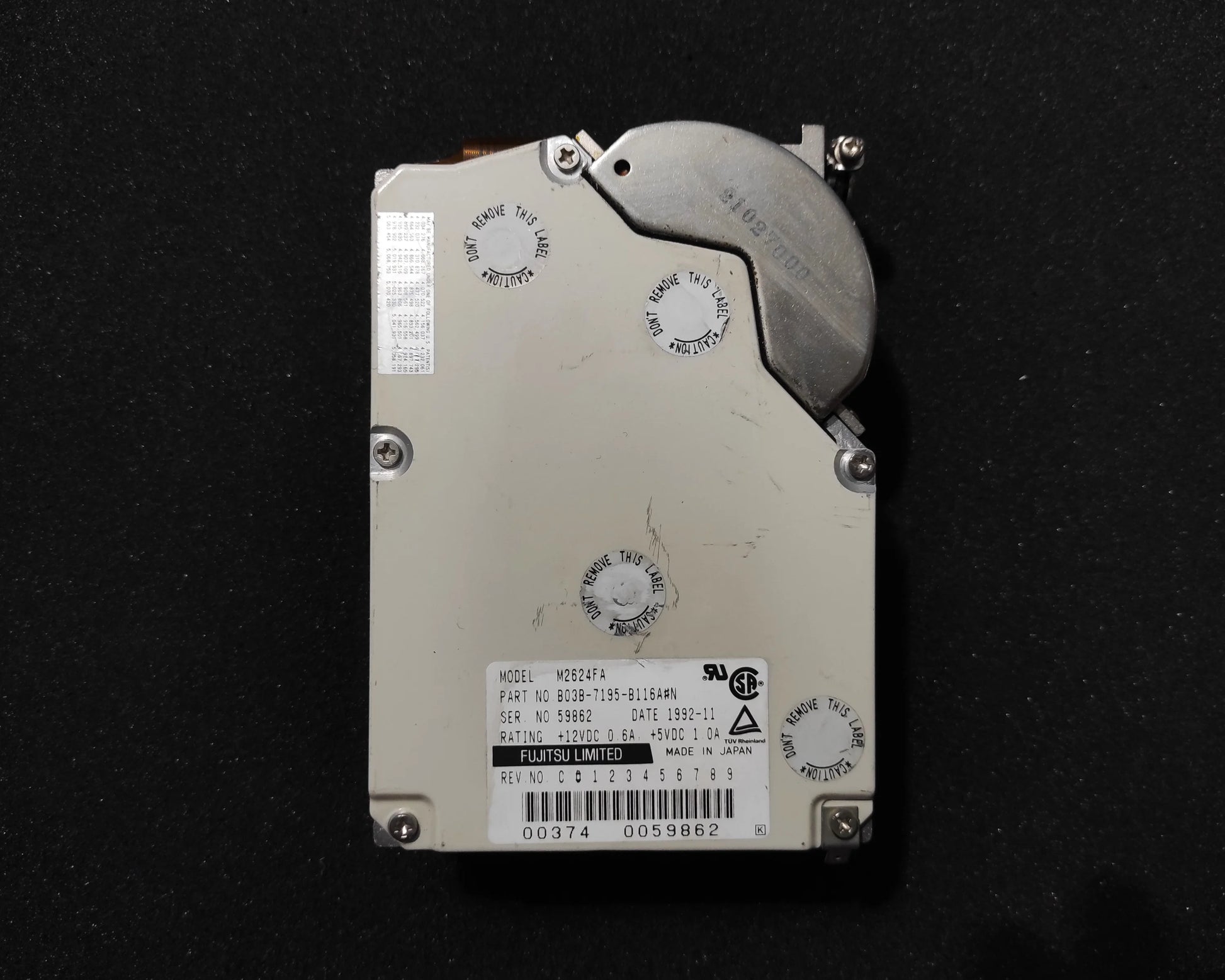 Fujitsu M2624FA 520MB SCSI 3.5’’ Vintage Retro Hard Drive HDD BAD SECTORS