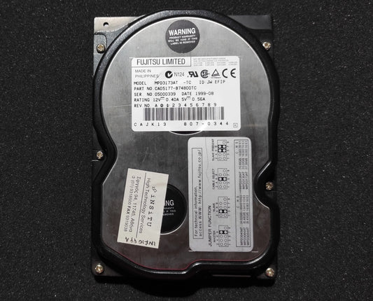 FUJITSU MPD3173AT 17.3GB 3.5’’ 512KB 5400RPM IDE Retro Hard Drive HDD