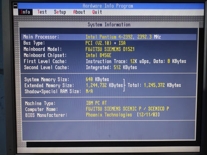 Fujitsu Siemens D1521-A13 GS1 W26361-W51-X-04 W51-Z2-04-36 Socket 478 Motherboard Intel 845GE