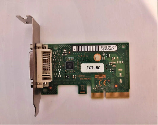 Fujitsu Siemens PCI-e DVI Graphics Adapter Add Card ICT-50 Low Profile D2823-A11 - Retro PC Hardware & More
