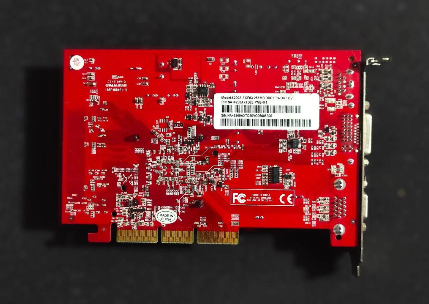 Gainward Nvidia GeForce 6200 AGP 256MB DDR2 VGA DVI Graphics Card - Retro PC Hardware & More