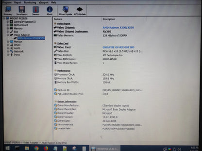Gigabyte ATi Radeon X300 128MB PCIe VGA DVI Retro Graphics Card GV-RX30128D