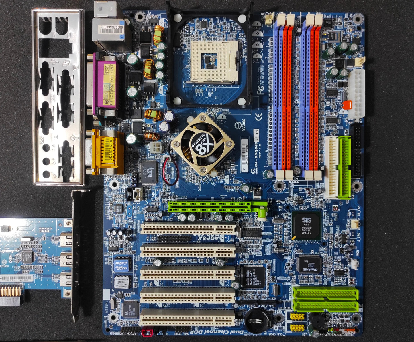 Gigabyte GA-8SQ800 Ultra Socket 478 ATX DDR Retro Motherboard SiS 655FX Chipset