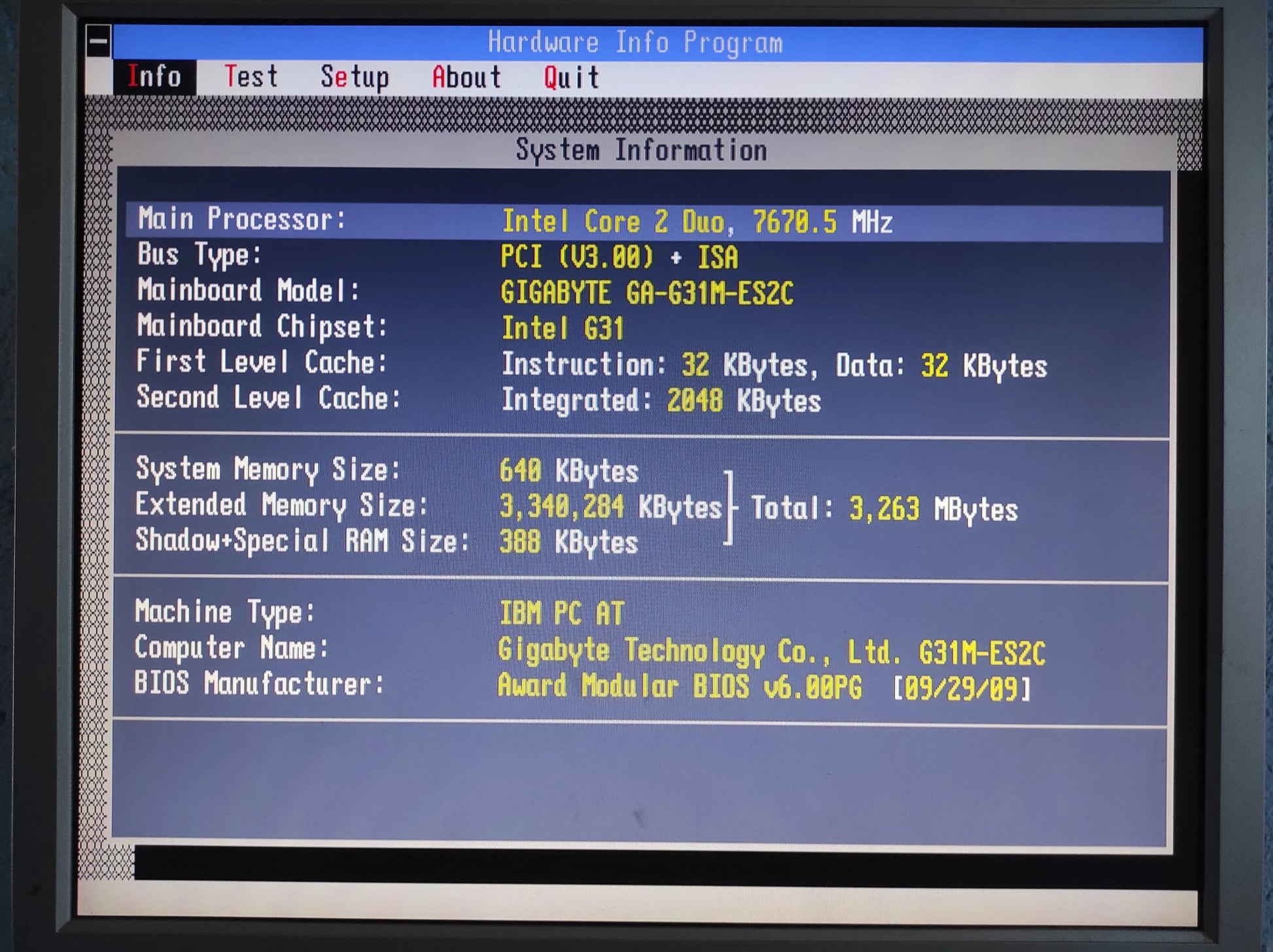 Gigabyte GA-G31M-ES2C Rev. 1.1 Socket 775 mATX Motherboard DDR2 PCIe x16 Intel G31