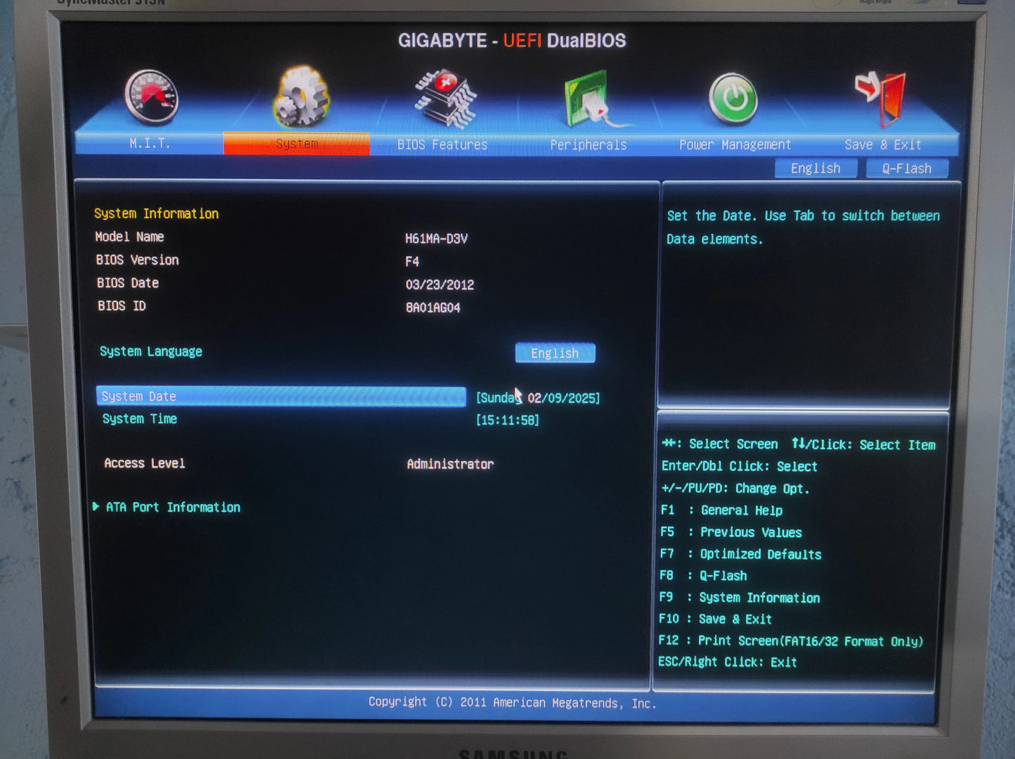 Gigabyte GA-H61MA-D3V Socket 1155 mATX Motherboard DDR3 PCIe 3.0 x16 Intel H61 Express Chipset