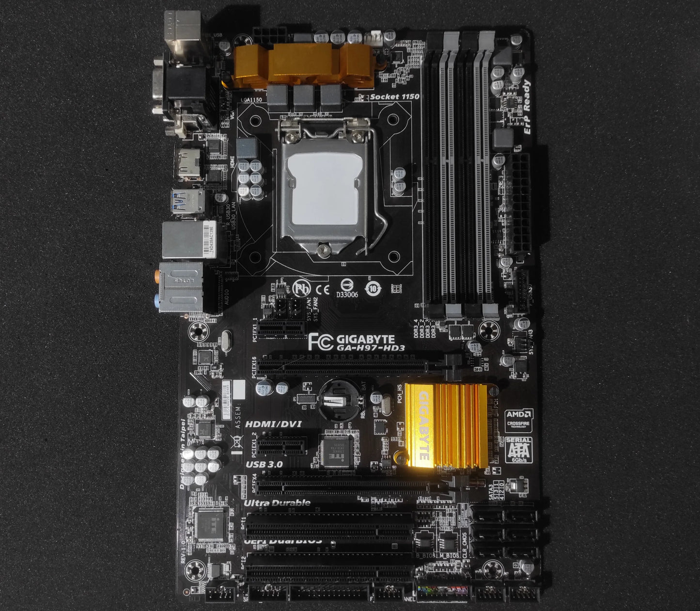 Gigabyte GA-H97-HD3 Socket 1150 DDR3 ATX Motherboard Intel H97 Express Chipset