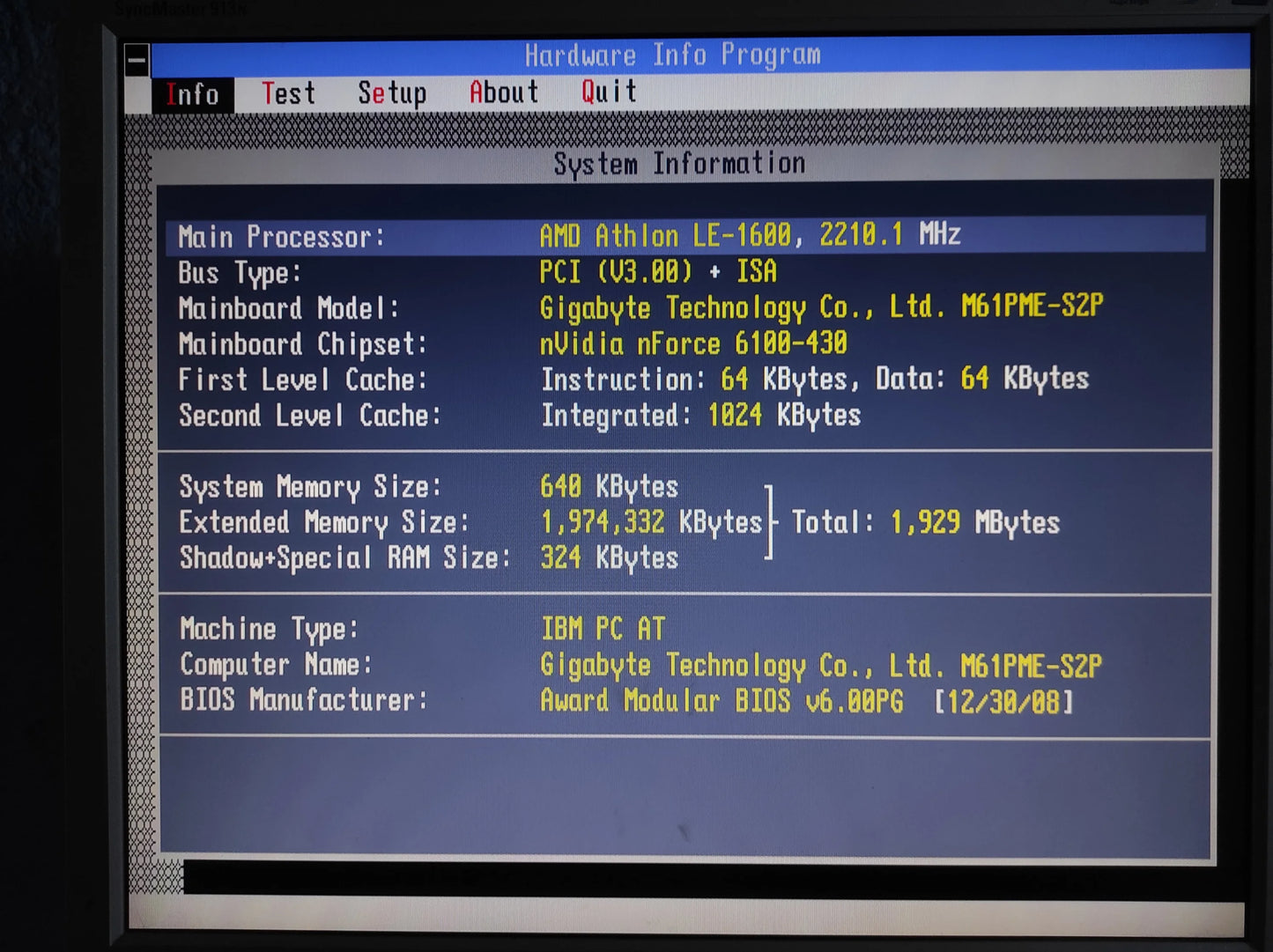 Gigabyte GA-M61PME-S2P Socket AM2 mATX AMD Motherboard DDR2 Nvidia nForce 430/GeForce 6100 (MCP61P)