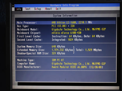 Gigabyte GA-M61PME-S2P Socket AM2 mATX AMD Motherboard DDR2 Nvidia nForce 430/GeForce 6100 (MCP61P)