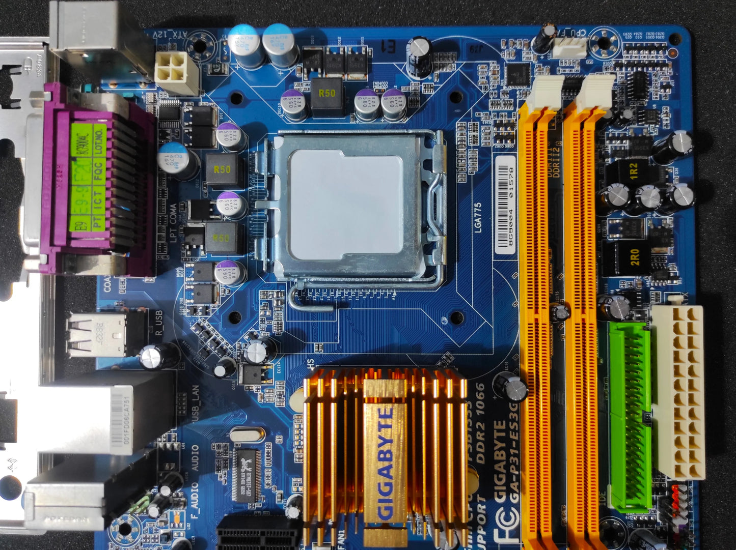 Gigabyte GA-P31-ES3G Rev 1.1 Socket 775 ATX Motherboard DDR2 PCIe x16 Intel G31 Chipset