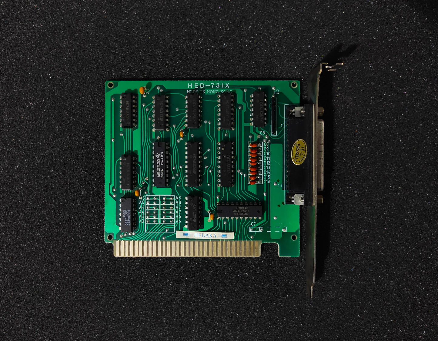 Hedaka HED-731X 8-bit ISA Vintage Retro Printer Controller Card