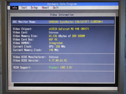 HIS NVIDIA GeForce4 MX 440 AGP 64MB Graphics Video Card A4-MX440DDR-C1