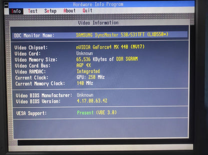 HIS NVIDIA GeForce4 MX 440 AGP 64MB VGA Graphics Video Card A4-MX440DDR-A2 - Retro PC Hardware & More