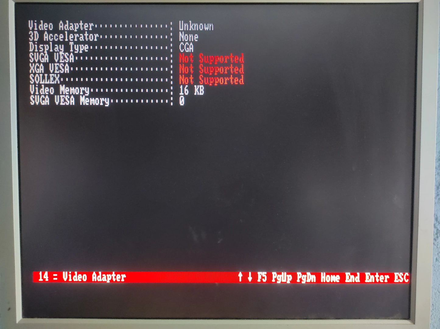 HP 45981-60001 Vintage Retro Vectra Multimode Video Adapter 8-Bit ISA CGA Graphics Video Card