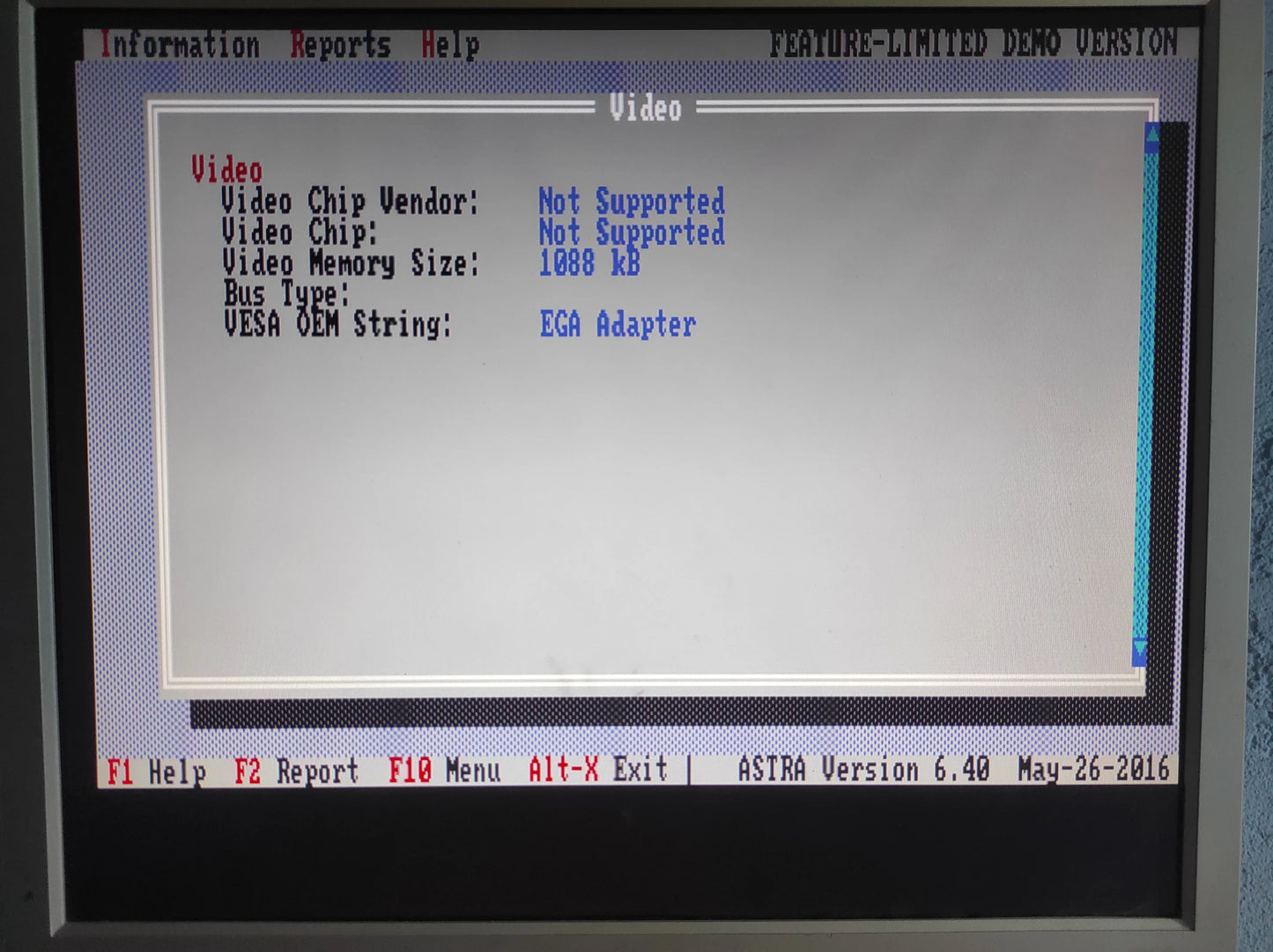 HP 45981-60001 Vintage Retro Vectra Multimode Video Adapter 8-Bit ISA CGA Graphics Video Card