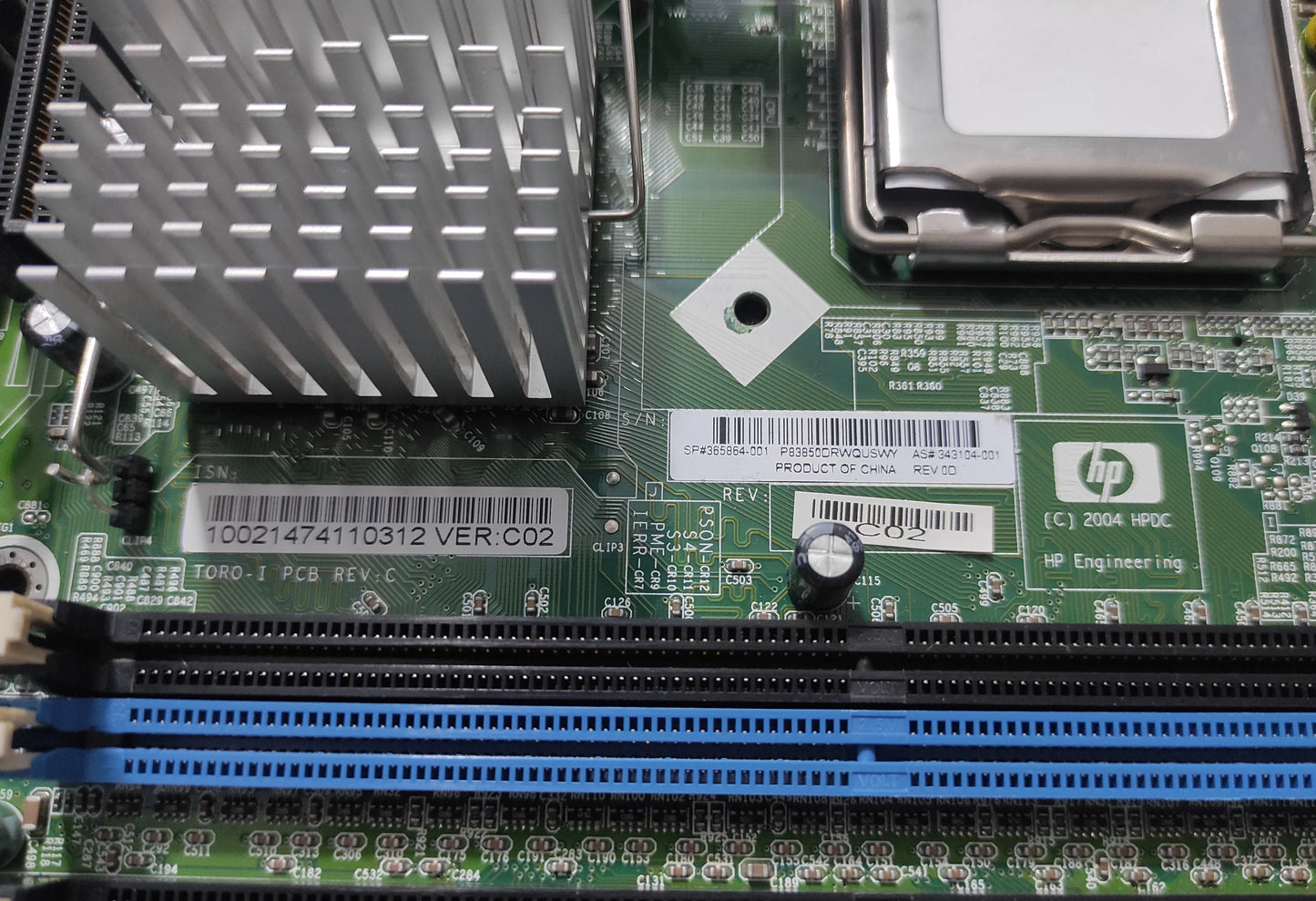 HP Compaq DC7100 TORO-I Socket 775 mATX Motherboard365864-001 Intel 915G