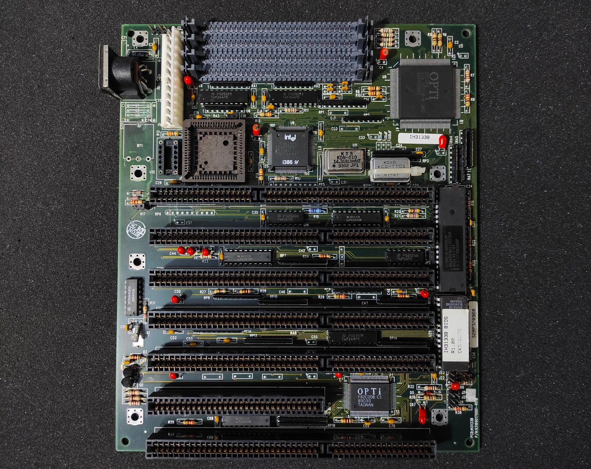 IH3133B 386 AT Vintage Retro Motherboard ISA OPTi 82C283 931690170001-R01B