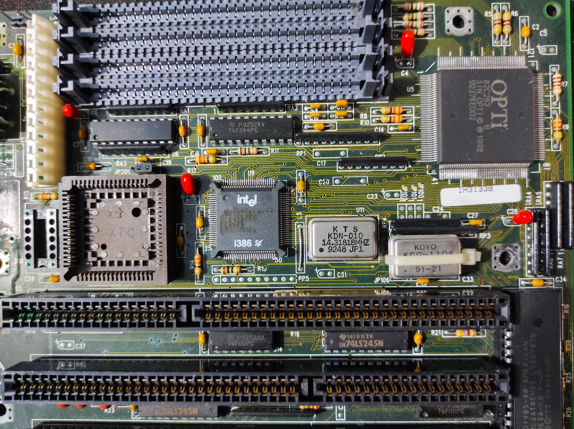 IH3133B 386 AT Vintage Retro Motherboard ISA OPTi 82C283 931690170001-R01B