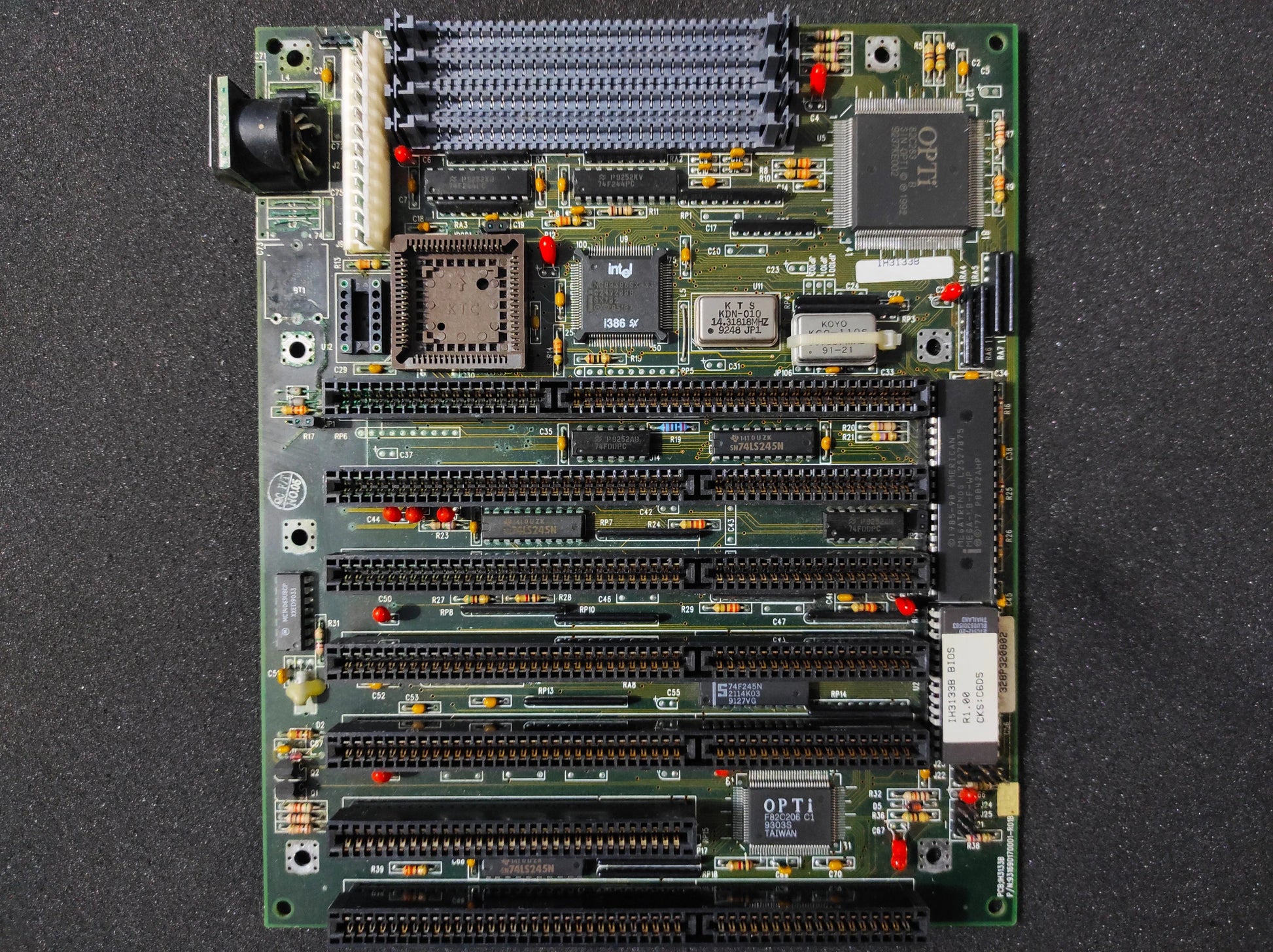 IH3133B 386 AT Vintage Retro Motherboard ISA OPTi 82C283 931690170001-R01B