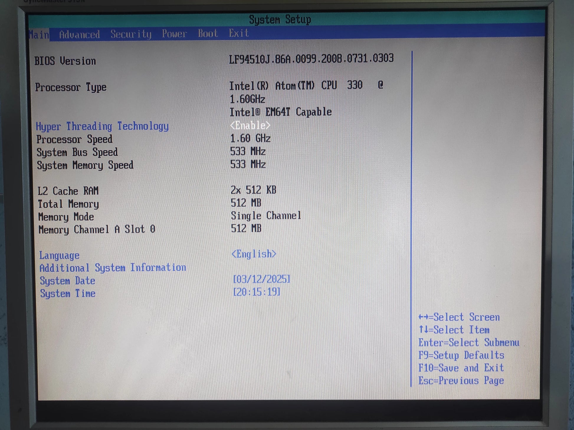 Intel D945GCLF2(B) Atom 330 Mini ITX Motherboard DDR2 PCI SATA Intel 945GC