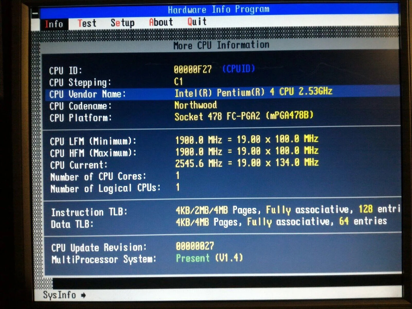 Intel Pentium 4 Socket 478 CPU SL6DW 2.53 GHz/512/533 1.525V Northwood Processor - Retro PC Hardware & More