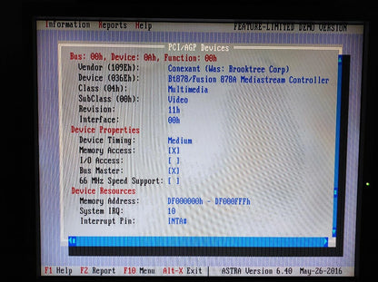 KWorld VS-TV878RF PCI TV Tuner/Video Capture Card BG+DK Conexant Fusion 878A - Retro PC Hardware & More