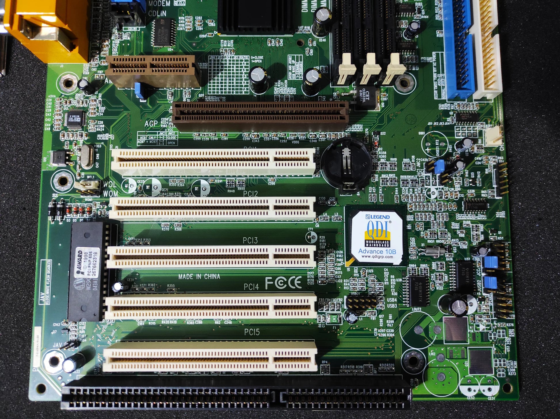Legend QDI Advance 10B P6V694X/A10B Socket 370 ATX Motherboard AGP ISA PCI VIA Apollo Pro 133A Chipset