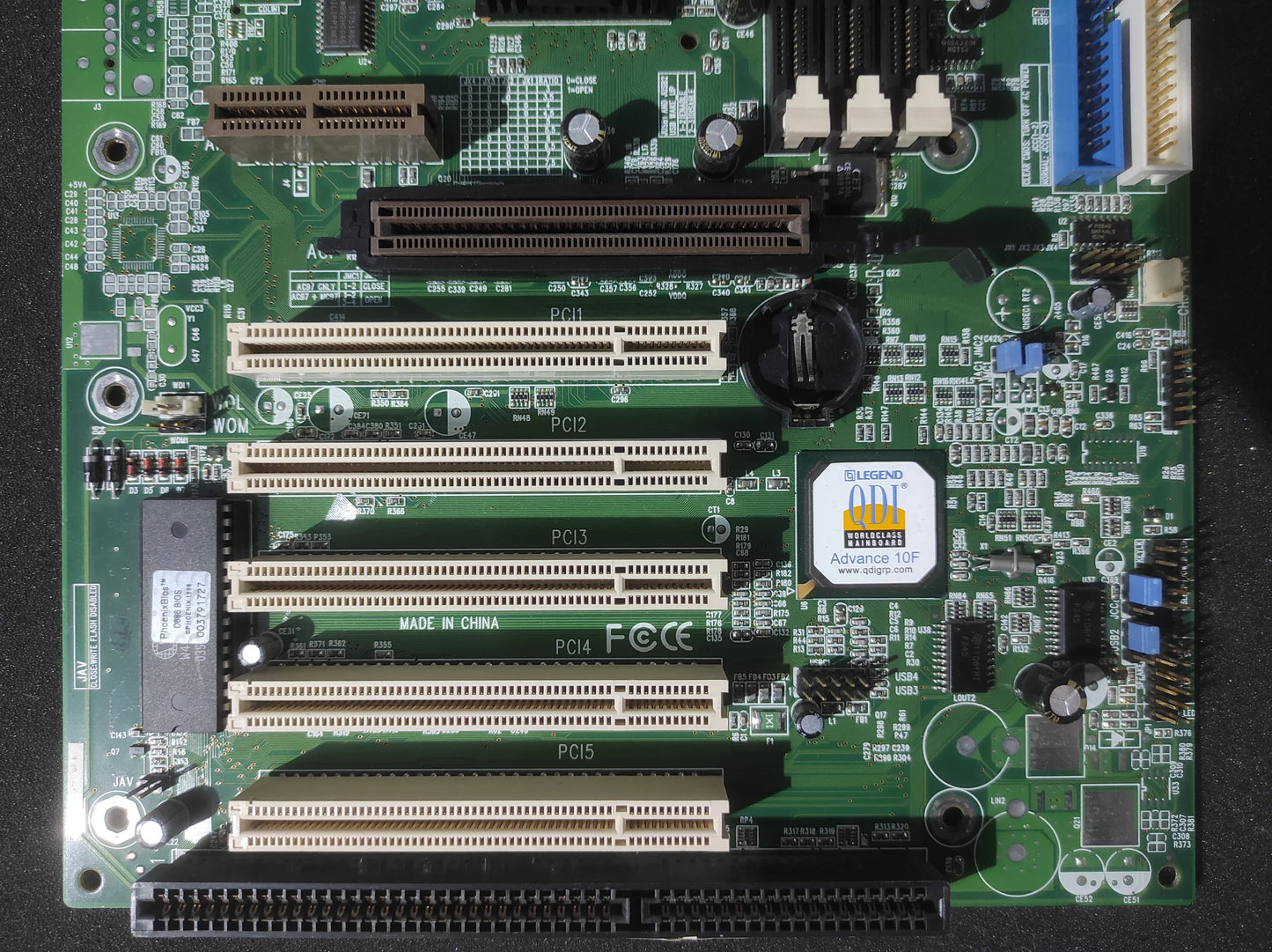 Legend QDI Advance 10F P6V694X/A10F 2.0 Socket 370 ATX Motherboard AGP ISA PCI