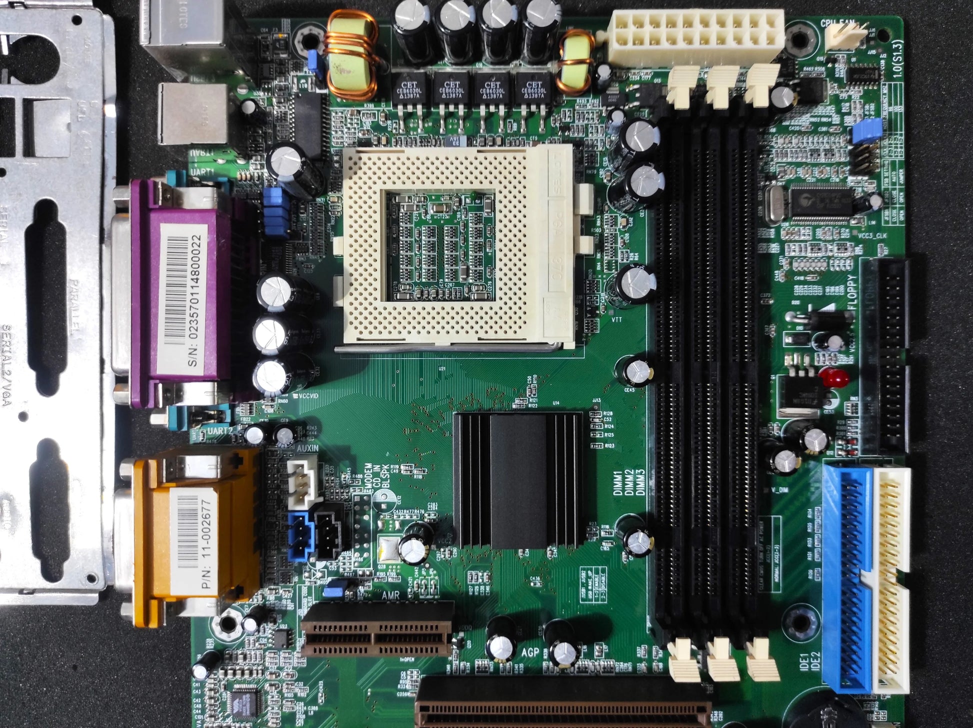 Legend QDI Advance 10T P6V694T/A10T-A Socket 370 ATX Motherboard AGP ISA PCI VIA Apollo Pro 133T