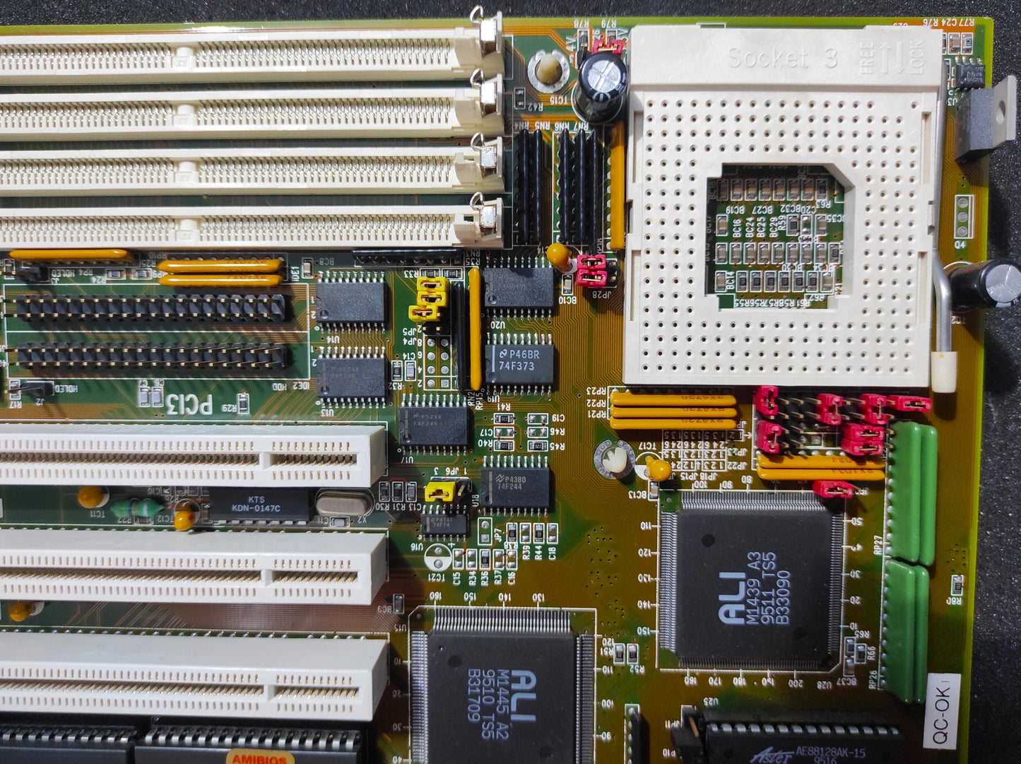 Lucky Star ALI M1445 P.I. Socket 3 486 AT ISA PCI Vintage Retro Motherboard