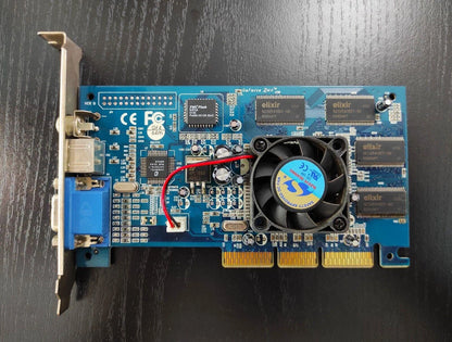 Manli GeForce2 MX 400 w/TV AGP 64MB VGA S-Video Retro Graphics Card - Retro PC Hardware & More