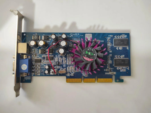 Manli NVIDIA GeForce FX 5200 AGP 128MB VGA TV Graphics Video Card - Retro PC Hardware & More