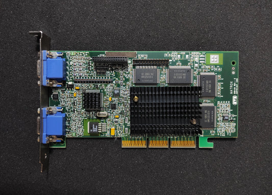 Matrox Millenium G400 Dual Head G4 + MDH4A32G AGP 32MB VGA Video Card 906-04