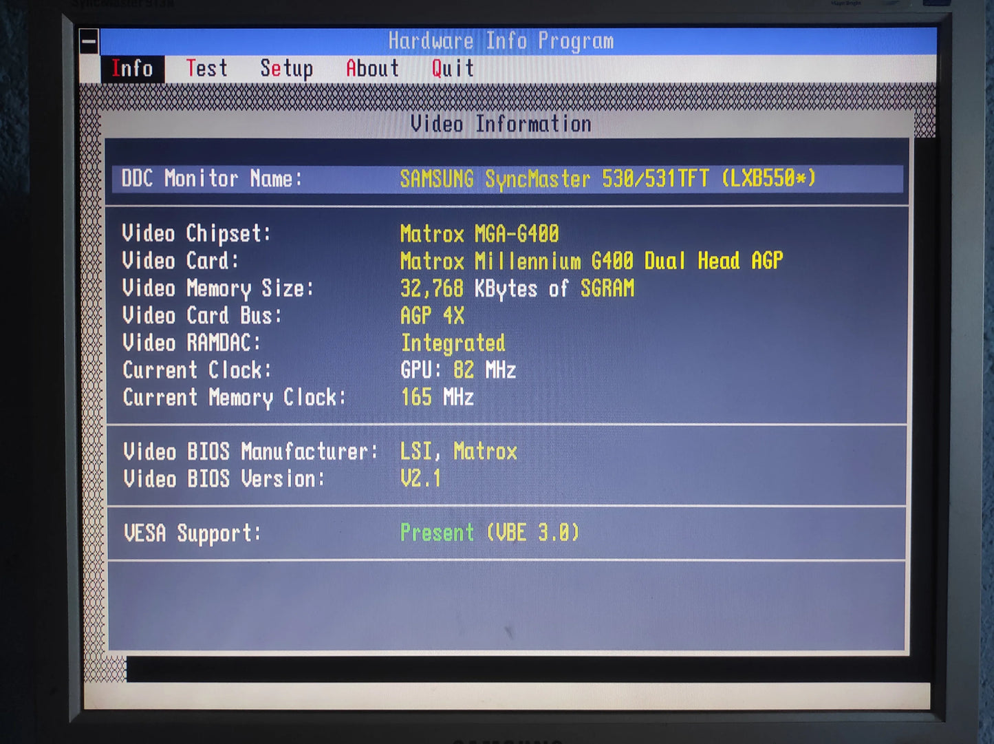 Matrox Millenium G400 Dual Head G4 + MDH4A32G AGP 32MB VGA Video Card 906-04