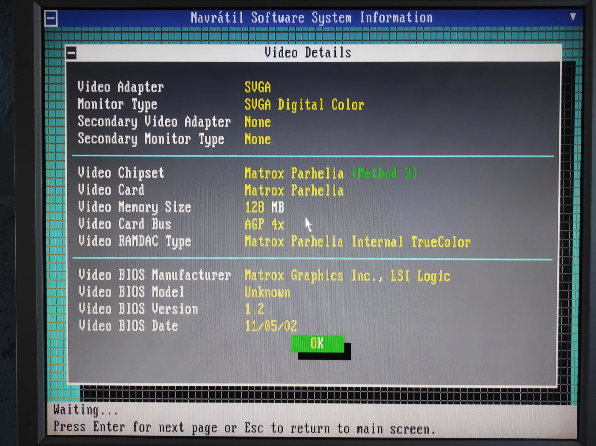 Matrox Parhelia 128MB MGI PH-A128B Dual DVI AGP Graphics Card READ DESCRIPTION WITH ISSUE