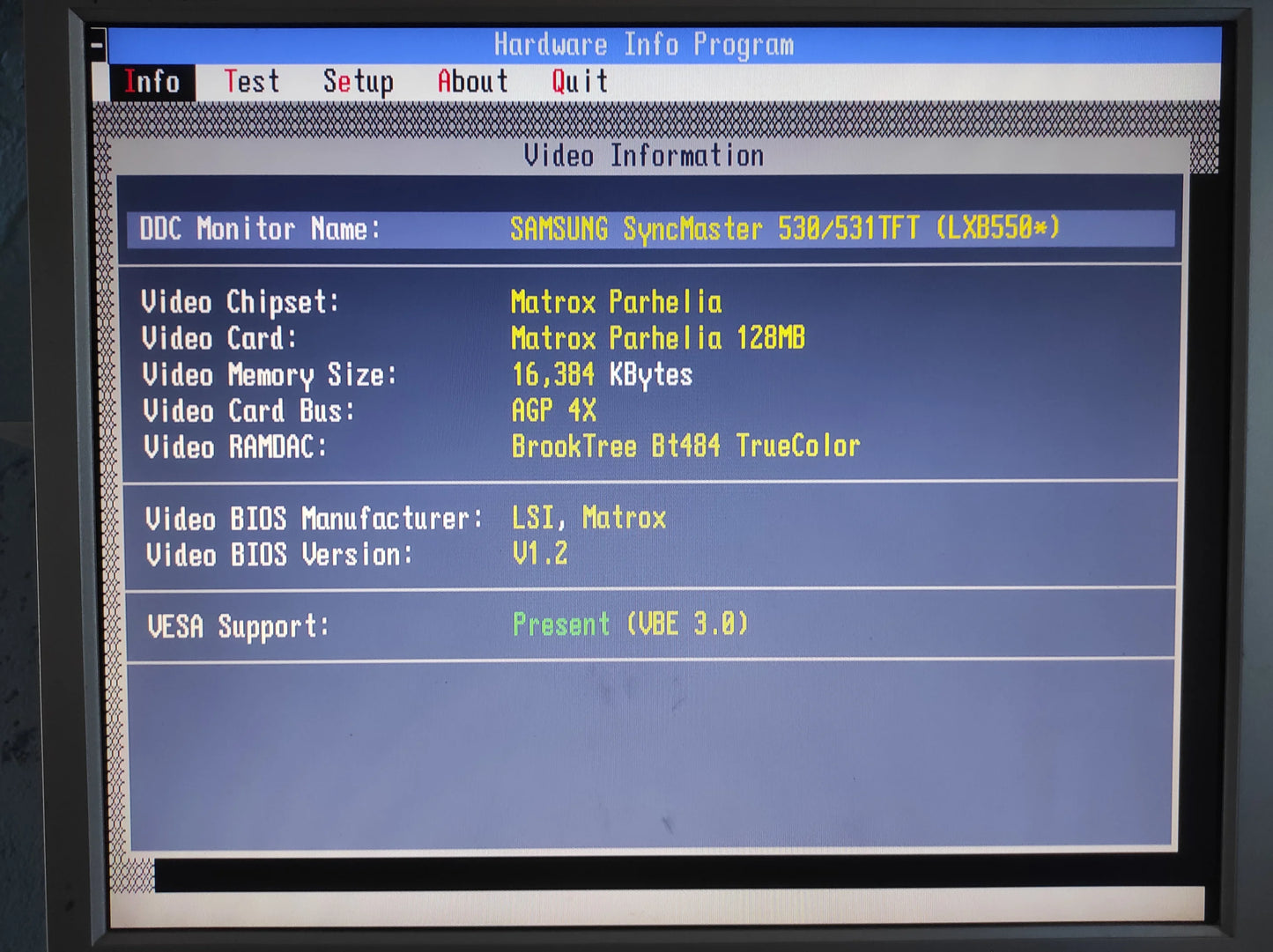 Matrox Parhelia 128MB MGI PH-A128B Dual DVI AGP Graphics Card READ DESCRIPTION WITH ISSUE