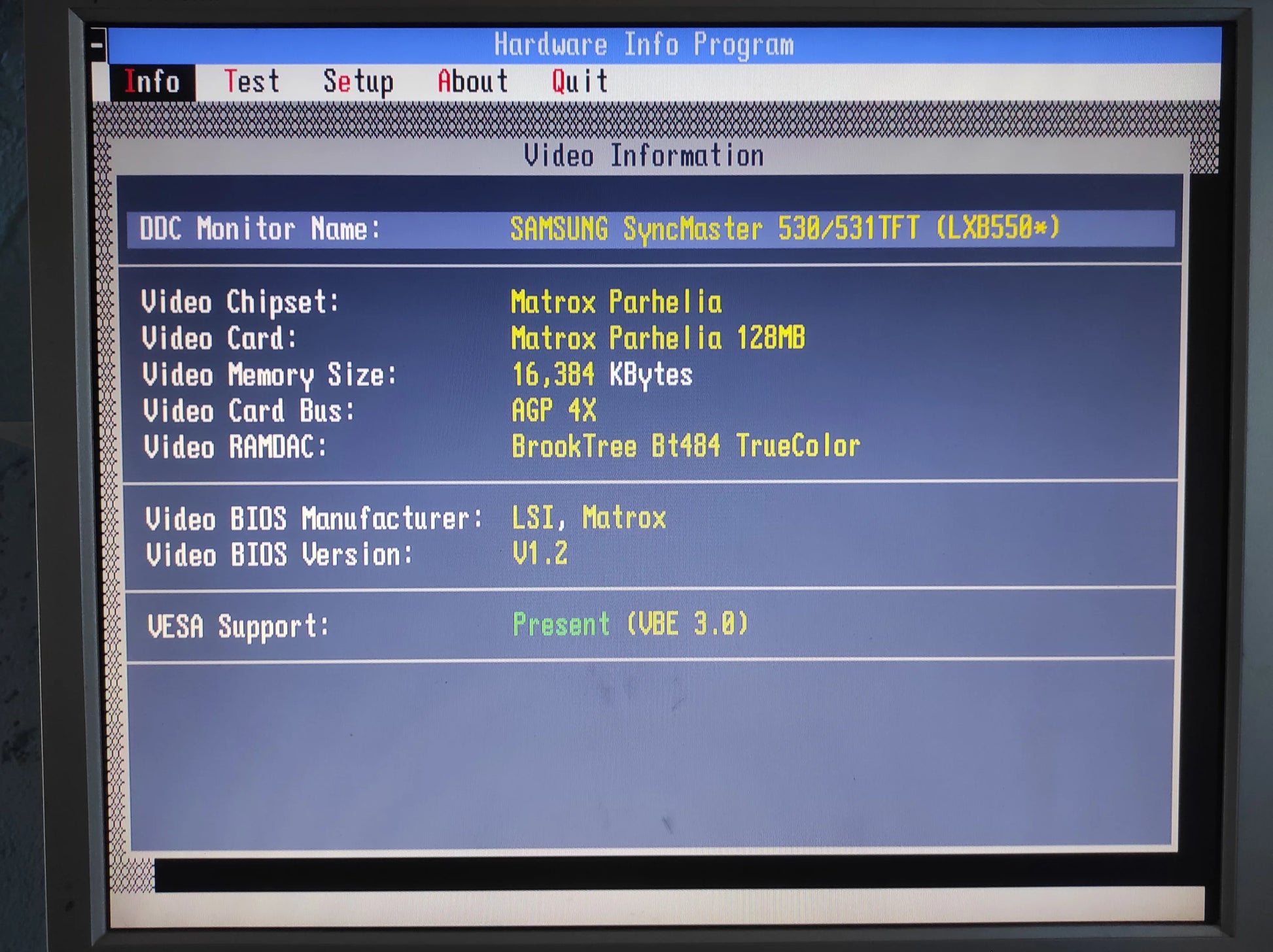 Matrox Parhelia 128MB MGI PH-A128B Dual DVI AGP Graphics Card READ DESCRIPTION WITH ISSUE